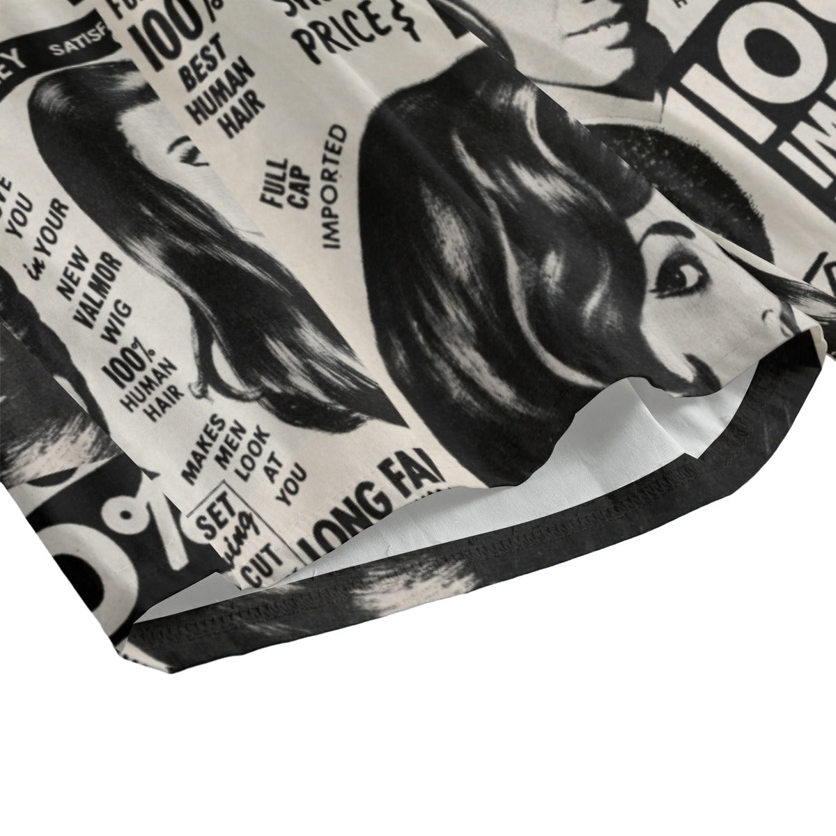Retro Newspaper Unisex Short