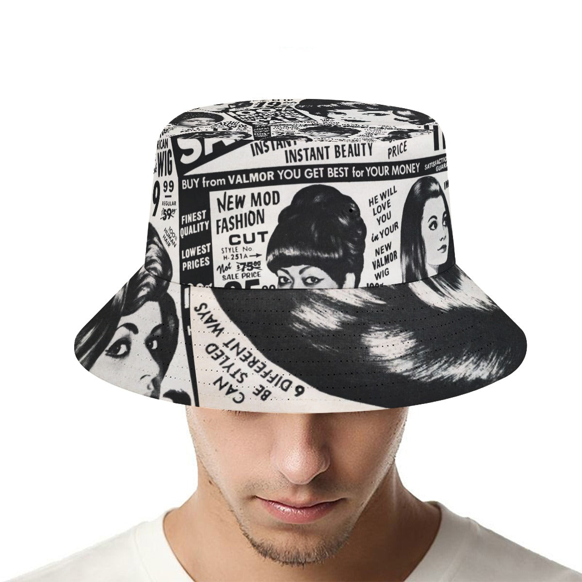 Vintage Newspaper Bucket Hat