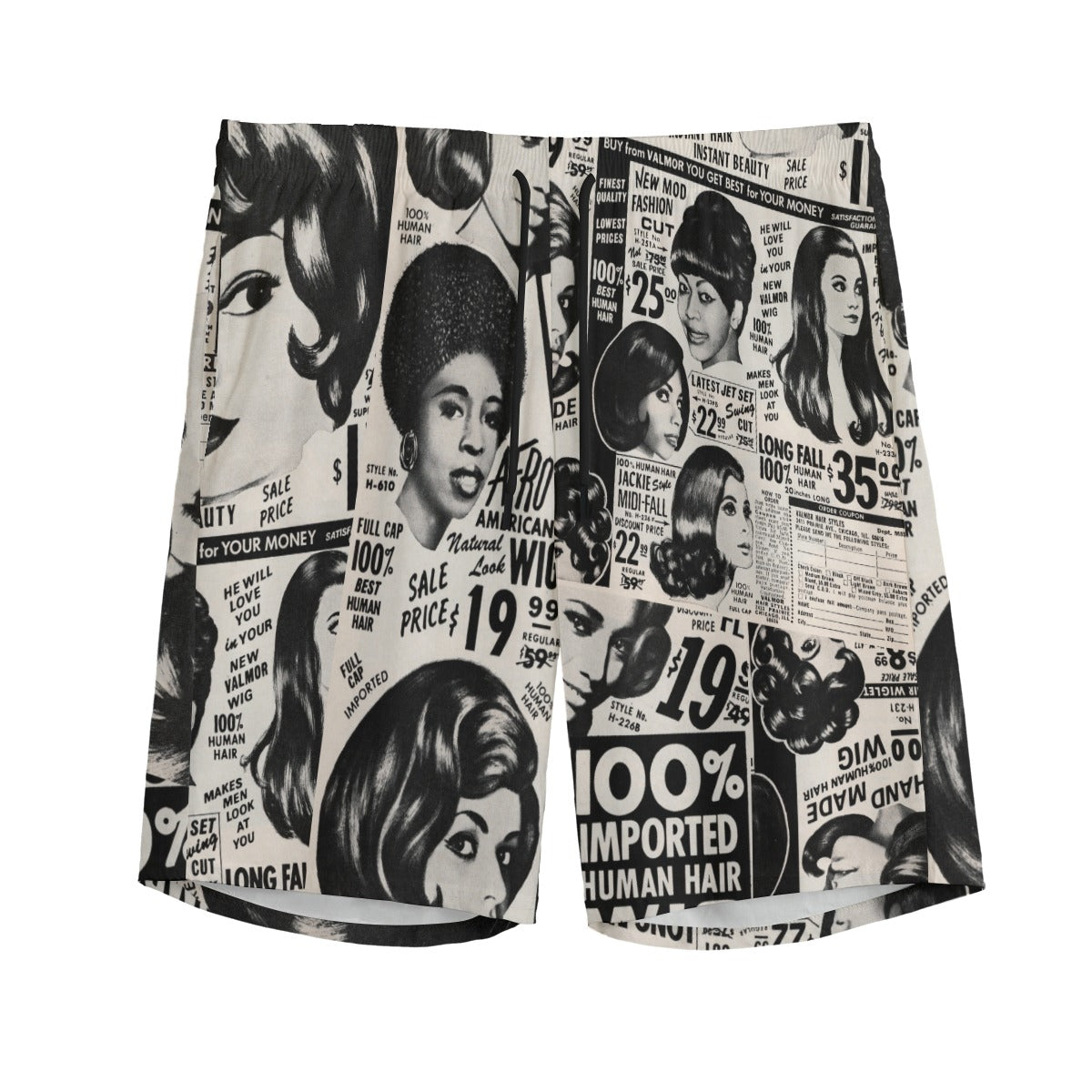 Retro Newspaper Unisex Short