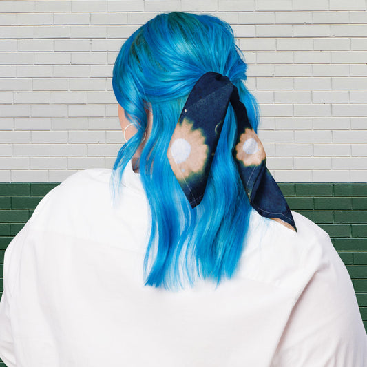 Girlhood Cyanotype Bandana Scarf
